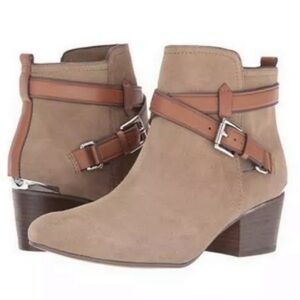 Coach Pauline Suede Booties in Slate Size 10